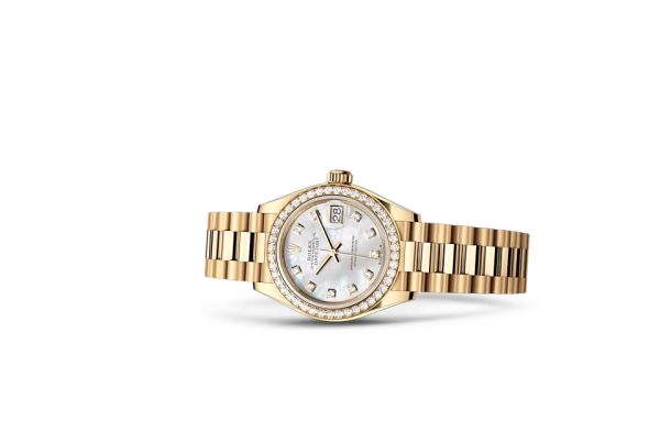 LADY-DATEJUST-(Oyster, 28 mm, yellow gold and diamonds)