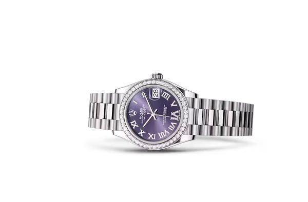 DATEJUST 31-(Oyster, 31 mm, white gold and diamonds)