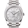 DAY-DATE 40-（Oyster, 40 mm, white gold and diamonds）