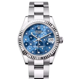 DATEJUST 31-(Oyster, 31 mm, Oystersteel and white gold)