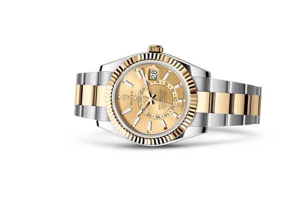 SKY-DWELLER-(Oyster, 42 mm, Oystersteel and yellow gold)