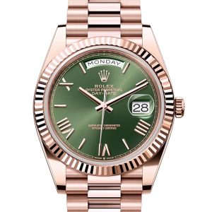 DAY-DATE 40-（Oyster, 40 mm, Everose gold）