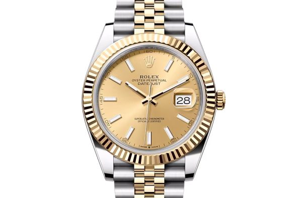 DATEJUST 41-(Oyster, 41 mm, Oystersteel and yellow gold)