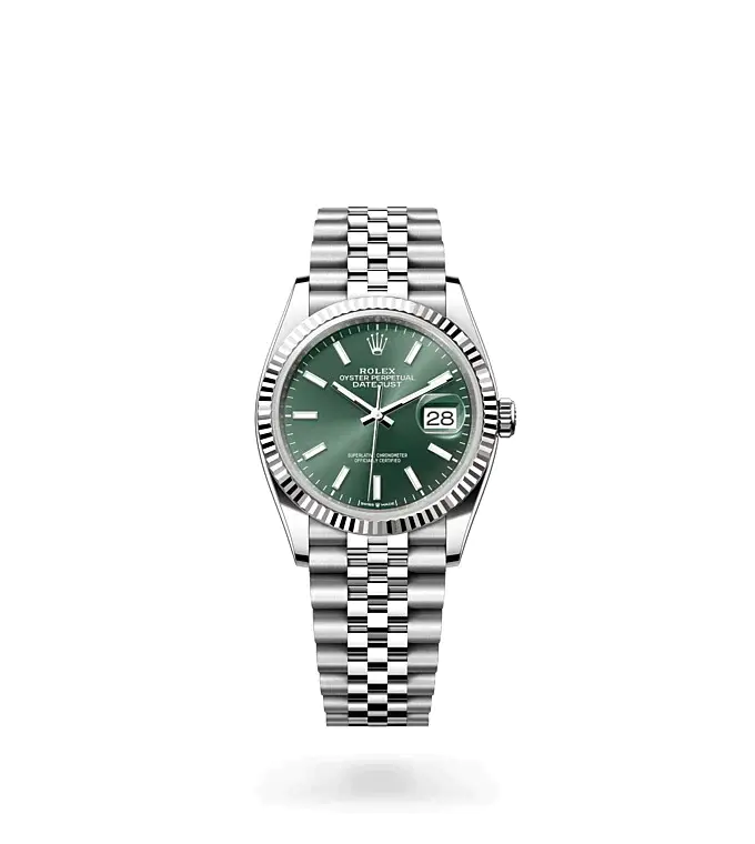 4 DATEJUST 31-(Oyster, 31 mm, Oystersteel and white gold)