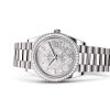 DAY-DATE 40-（Oyster, 40 mm, white gold and diamonds）