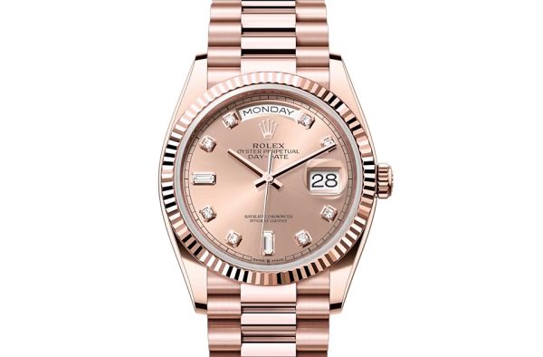 DAY-DATE 36-（Oyster, 36 mm, Everose gold）