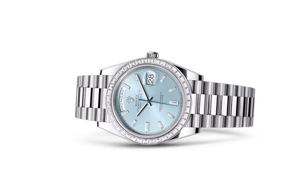 DAY-DATE 40-（Oyster, 40 mm, platinum and diamonds）