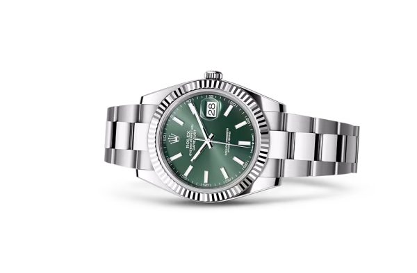 DATEJUST 41-(Oyster, 41 mm, Oystersteel and white gold)