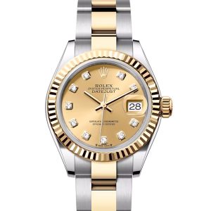 LADY-DATEJUST-(Oyster, 28 mm, Oystersteel and yellow gold)