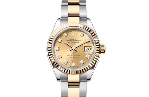 LADY-DATEJUST-(Oyster, 28 mm, Oystersteel and yellow gold)