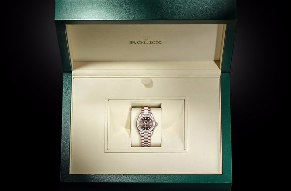 LADY-DATEJUST-(Oyster, 28 mm, Everose gold and diamonds)