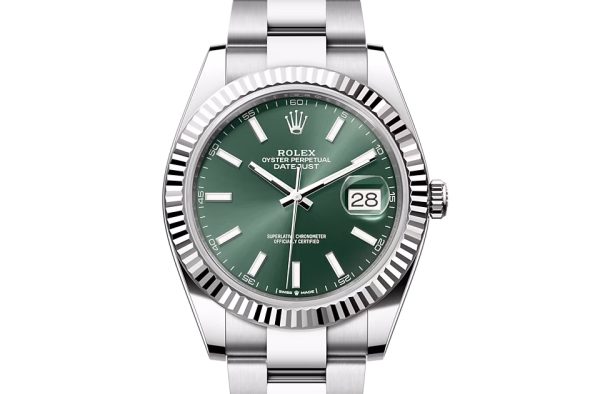DATEJUST 41-(Oyster, 41 mm, Oystersteel and white gold)