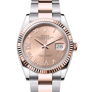 DATEJUST 36-(Oyster, 36 mm, Oystersteel and Everose gold)