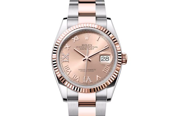 DATEJUST 36-(Oyster, 36 mm, Oystersteel and Everose gold)