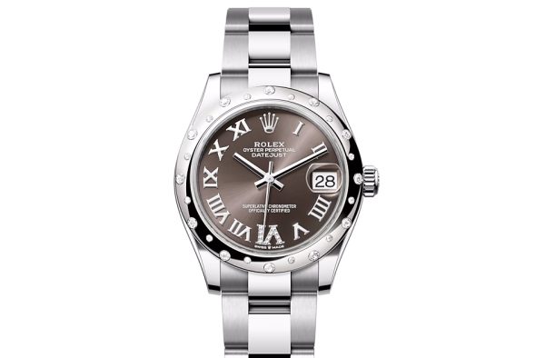 DATEJUST 31-(Oyster, 31 mm, Oystersteel, white gold and diamonds)