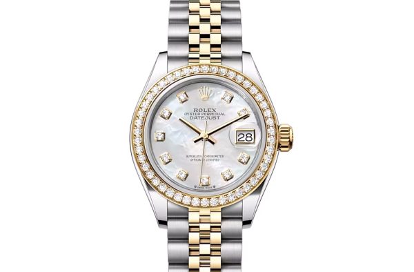 LADY-DATEJUST-(Oyster, 28 mm, Oystersteel, yellow gold and diamonds)