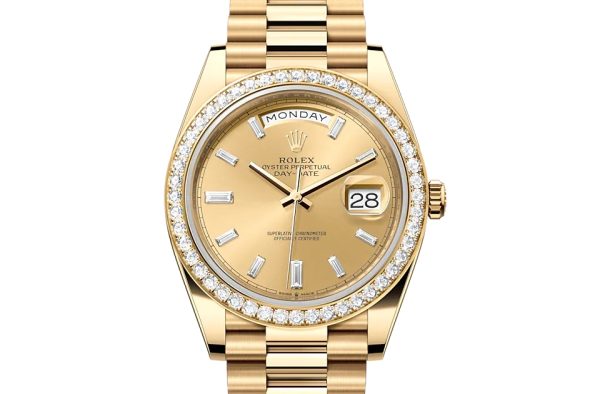 DAY-DATE 40-（Oyster, 40 mm, yellow gold and diamonds）