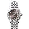 LADY-DATEJUST-(Oyster, 28 mm, Oystersteel and white gold)