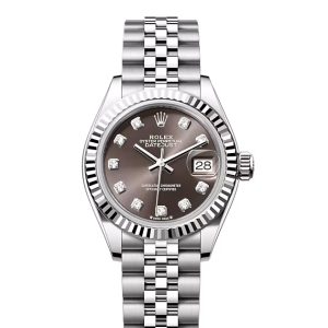 LADY-DATEJUST-(Oyster, 28 mm, Oystersteel and white gold)