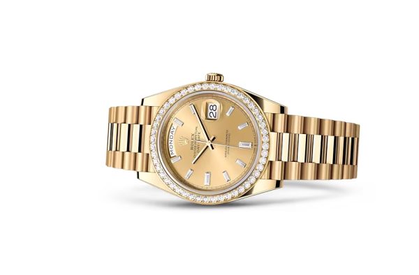 DAY-DATE 40-（Oyster, 40 mm, yellow gold and diamonds）