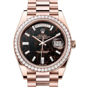 DAY-DATE 40-（Oyster, 40 mm, Everose gold and diamonds）