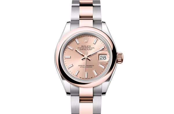 LADY-DATEJUST-(Oyster, 28 mm, Oystersteel and Everose gold)