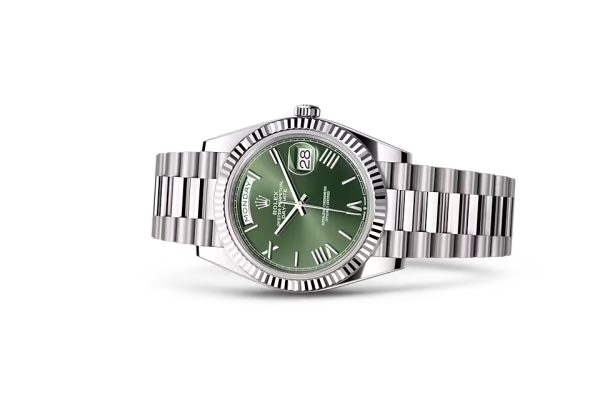 DAY-DATE 40-（Oyster, 40 mm, white gold）