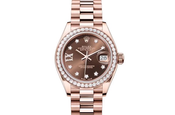 LADY-DATEJUST-(Oyster, 28 mm, Everose gold and diamonds)