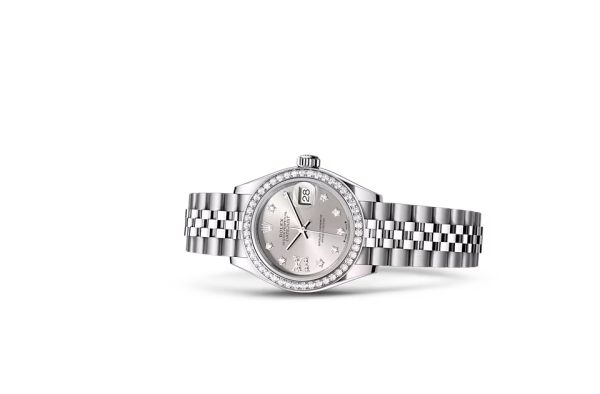 LADY-DATEJUST-(Oyster, 28 mm, Oystersteel, white gold and diamonds)