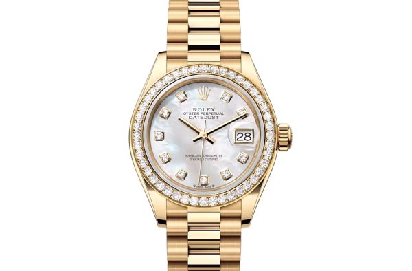 LADY-DATEJUST-(Oyster, 28 mm, yellow gold and diamonds)
