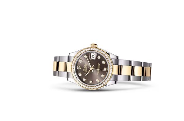 DATEJUST 31-(Oyster, 31 mm, Oystersteel, yellow gold and diamonds)