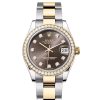 DATEJUST 31-(Oyster, 31 mm, Oystersteel, yellow gold and diamonds)