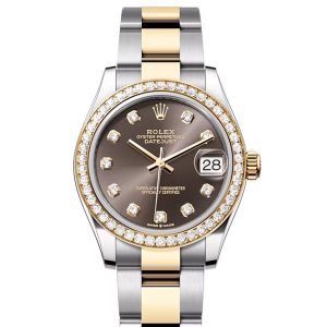 DATEJUST 31-(Oyster, 31 mm, Oystersteel, yellow gold and diamonds)