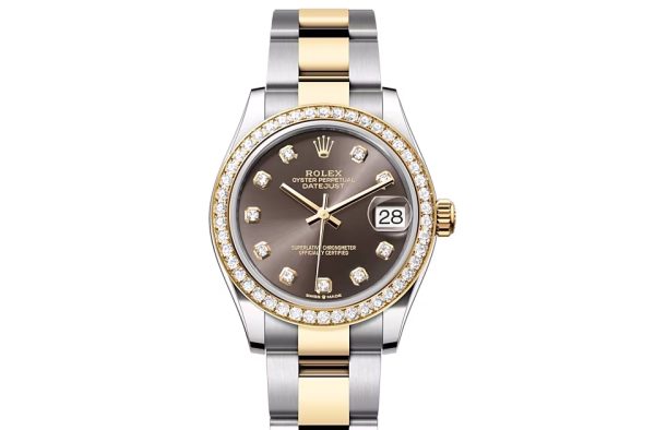 DATEJUST 31-(Oyster, 31 mm, Oystersteel, yellow gold and diamonds)