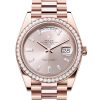 DAY-DATE 40-（Oyster, 40 mm, Everose gold and diamonds）