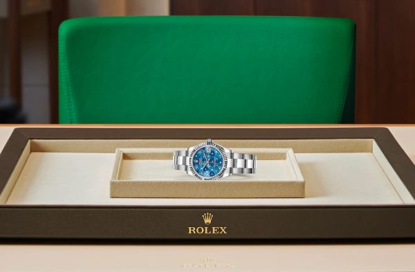 DATEJUST 31-(Oyster, 31 mm, Oystersteel and white gold)