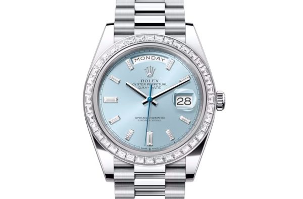 DAY-DATE 40-（Oyster, 40 mm, platinum and diamonds）