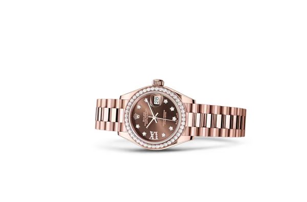 LADY-DATEJUST-(Oyster, 28 mm, Everose gold and diamonds)