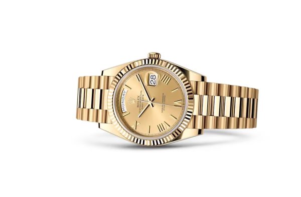 DAY-DATE 40-（Oyster, 40 mm, yellow gold）