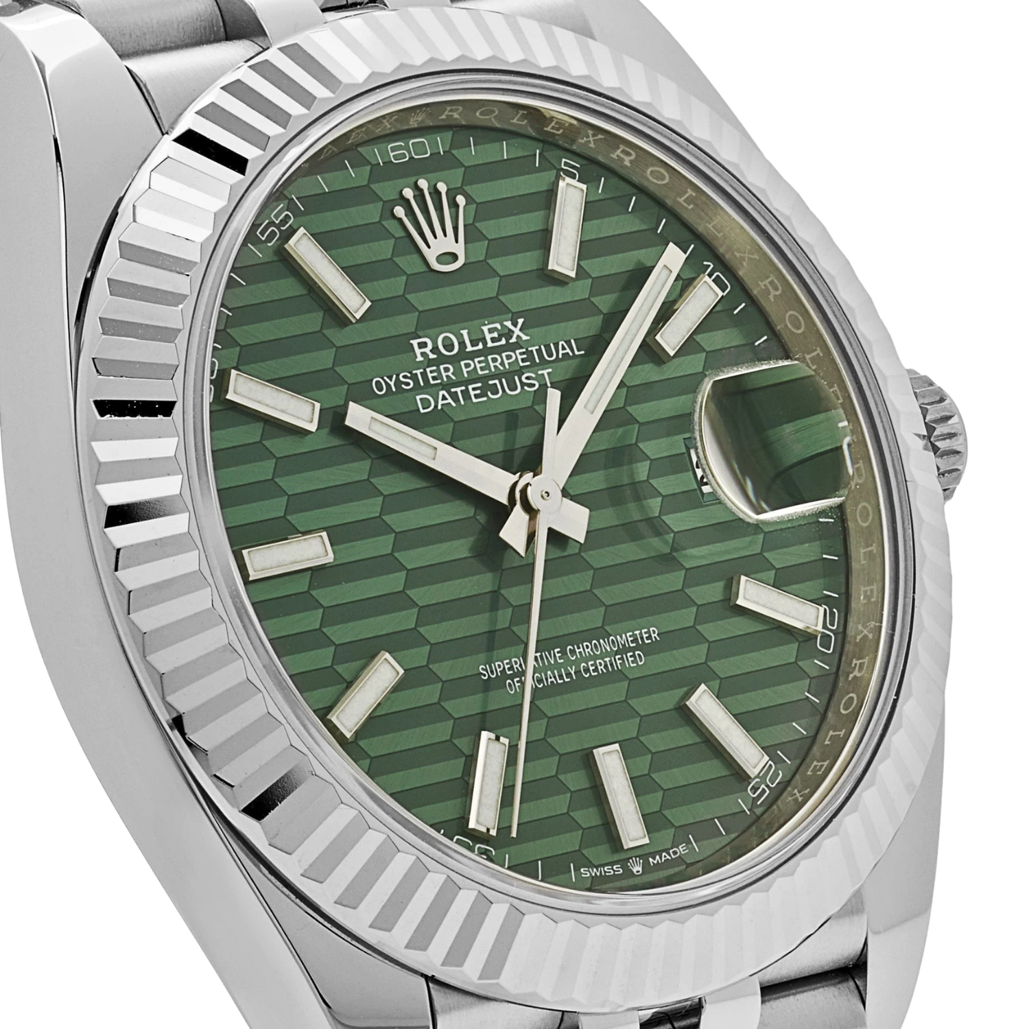 Rolex Datejust 41 126334 Stainless Steel Green Motif Dial Jubilee - Image 5