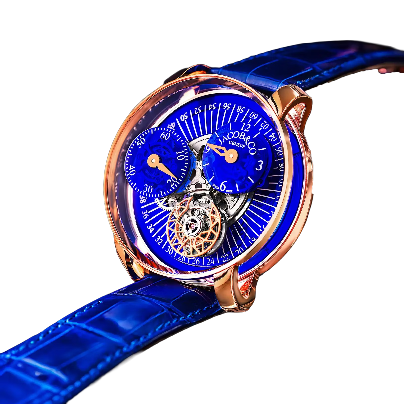 Jacob & Co Astronomia R??gulateur 43mm Rose Gold, Sapphire Manual Winding AR200.40.AA.AA.A - Image 5