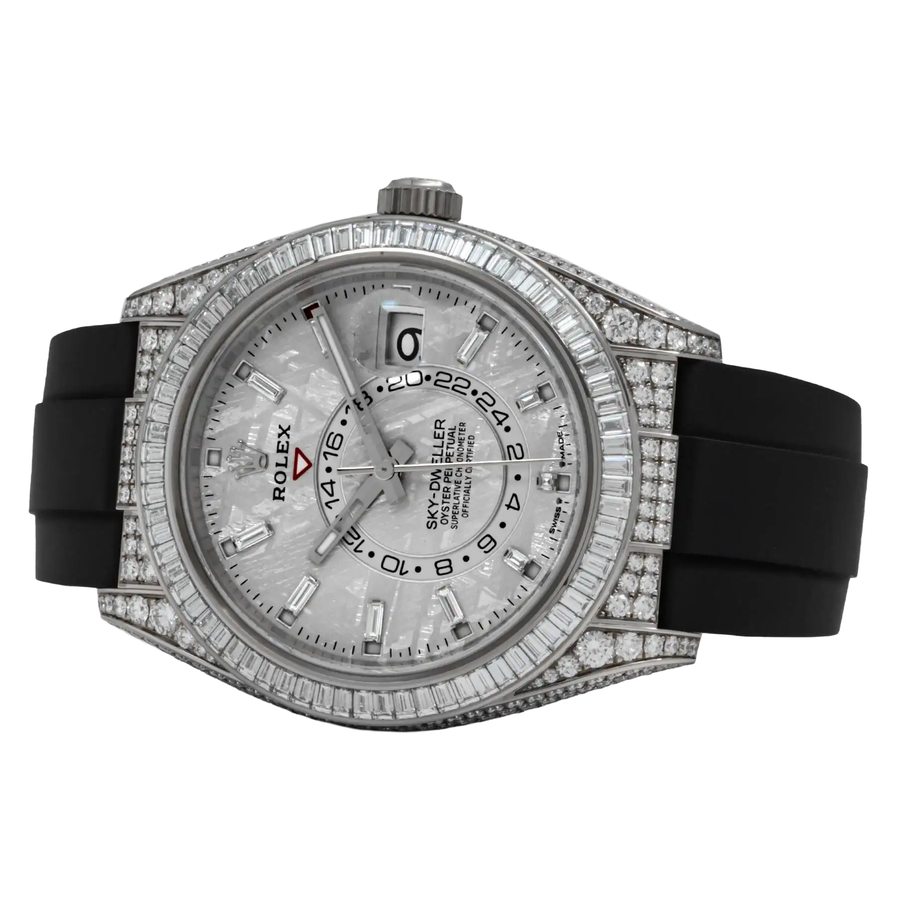 Rolex Sky-Dweller 42mm 18K White Gold Meteorite Dial Diamond Watch 326259TBR - Image 2
