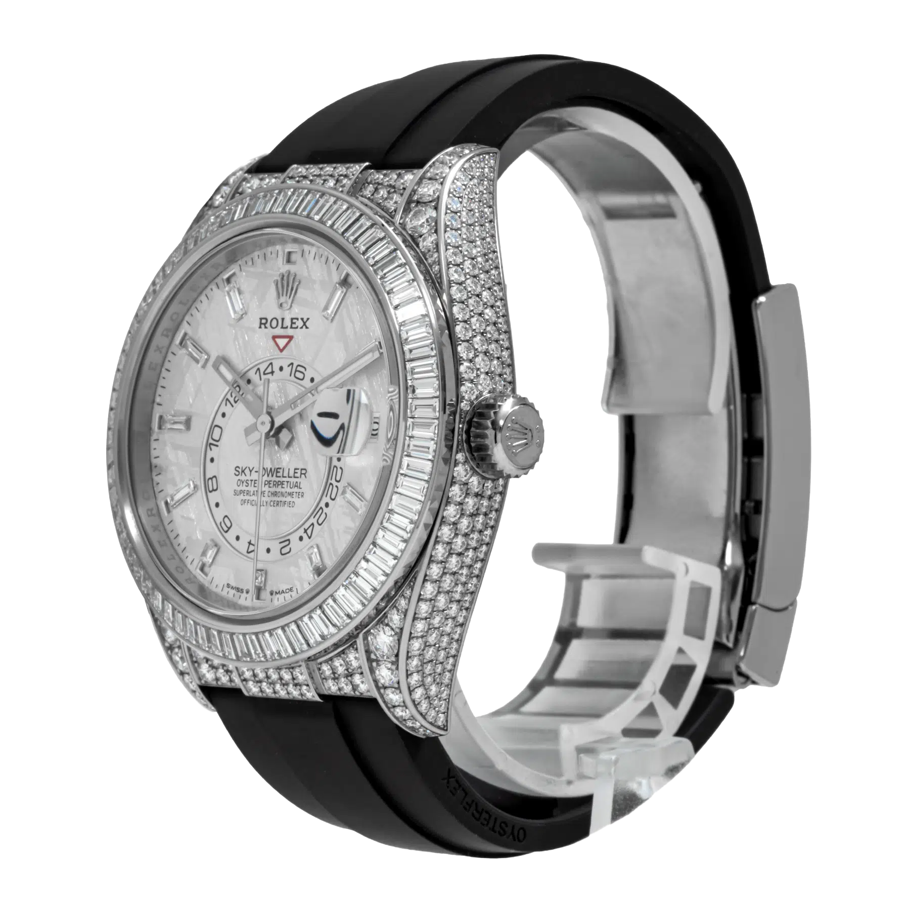 Rolex Sky-Dweller 42mm 18K White Gold Meteorite Dial Diamond Watch 326259TBR - Image 11