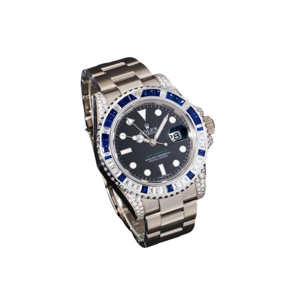 Rolex GMT-Master II, Reference 116759SA White Gold Diamond And Sapphire - Image 6
