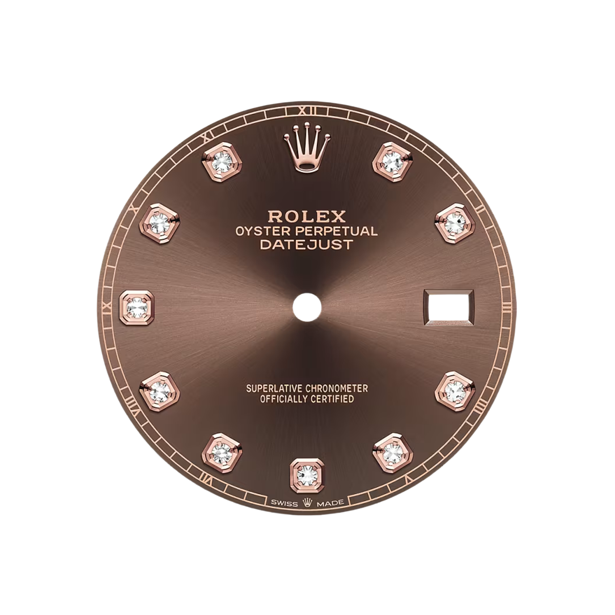 Rolex Datejust 41MM 126331 Chocolate Diamond Dial Fluted Bezel Two Tone Rose Gold Jubilee Bracelet - Image 4