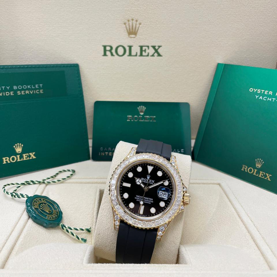 Rolex Yacht-Master 42 Yacht-master 42mm 226668 Yellow Gold Baguette Bezel Diamond - Image 4