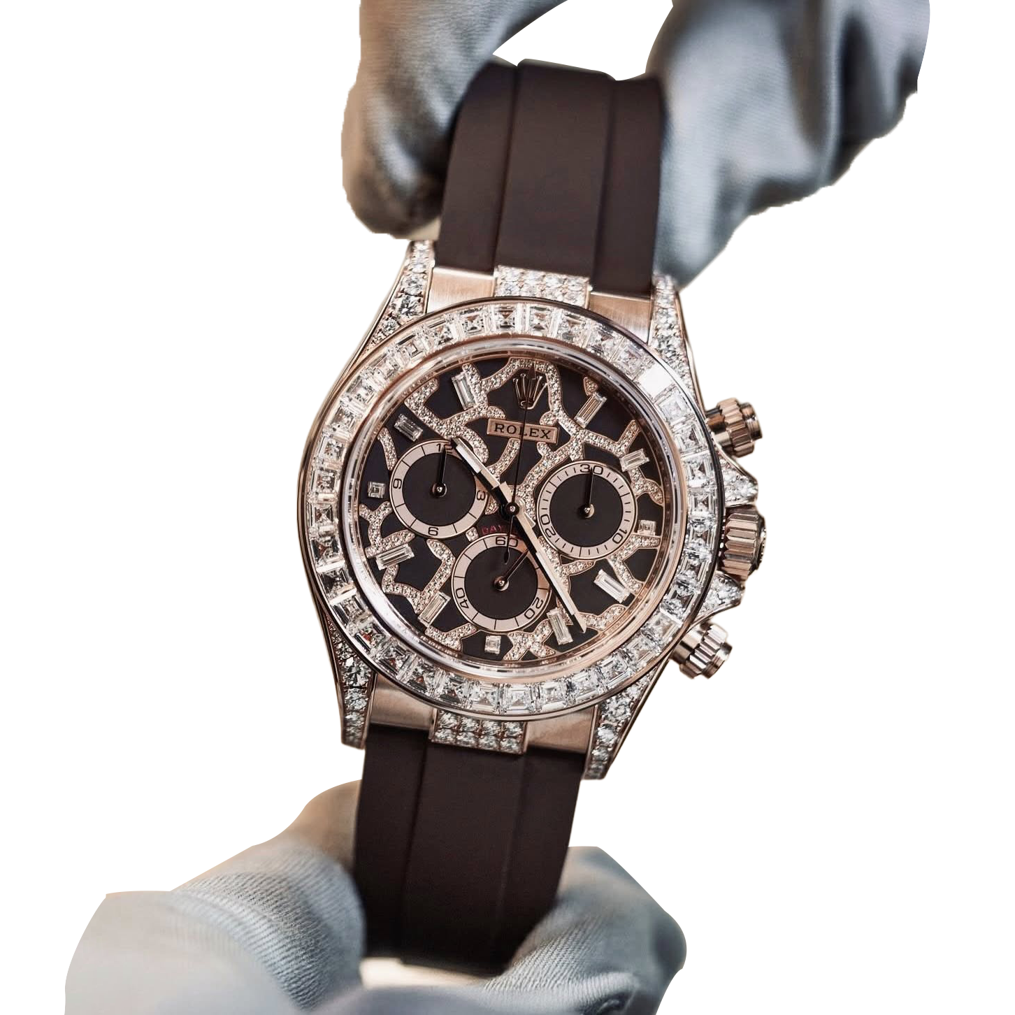 Rolex Cosmograph Daytona 40 mm Giraffe Rose Gold Diamond Dial 126555TBR - Image 7