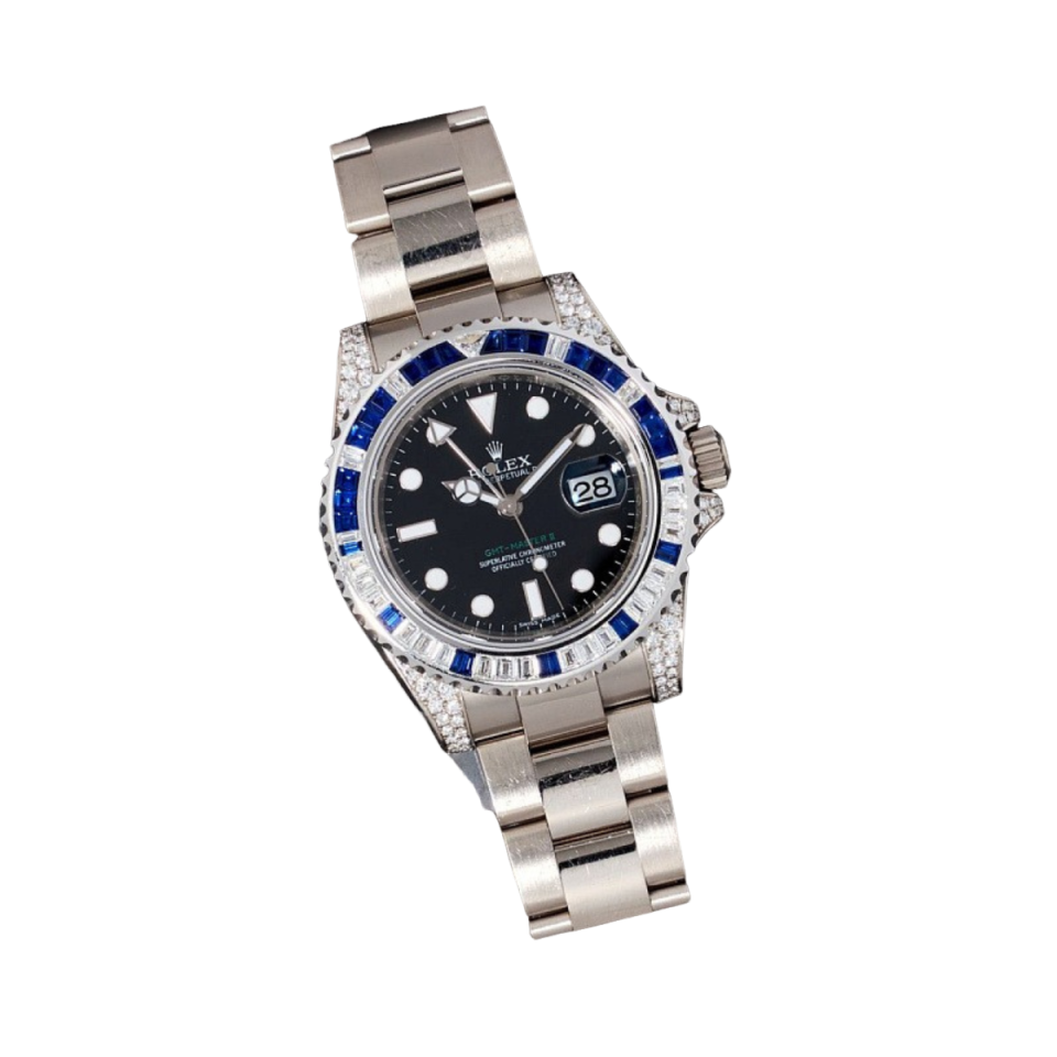 Rolex GMT-Master II, Reference 116759SA White Gold Diamond And Sapphire - Image 9