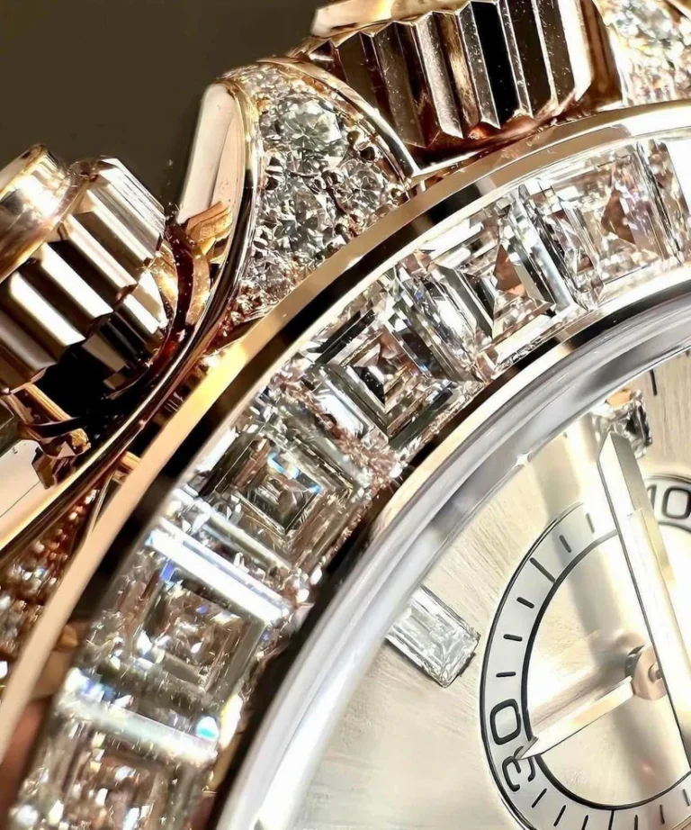 Rolex Daytona 126595TBR Rose Gold Sundust Diamond Dial Diamond Bezel - Image 5