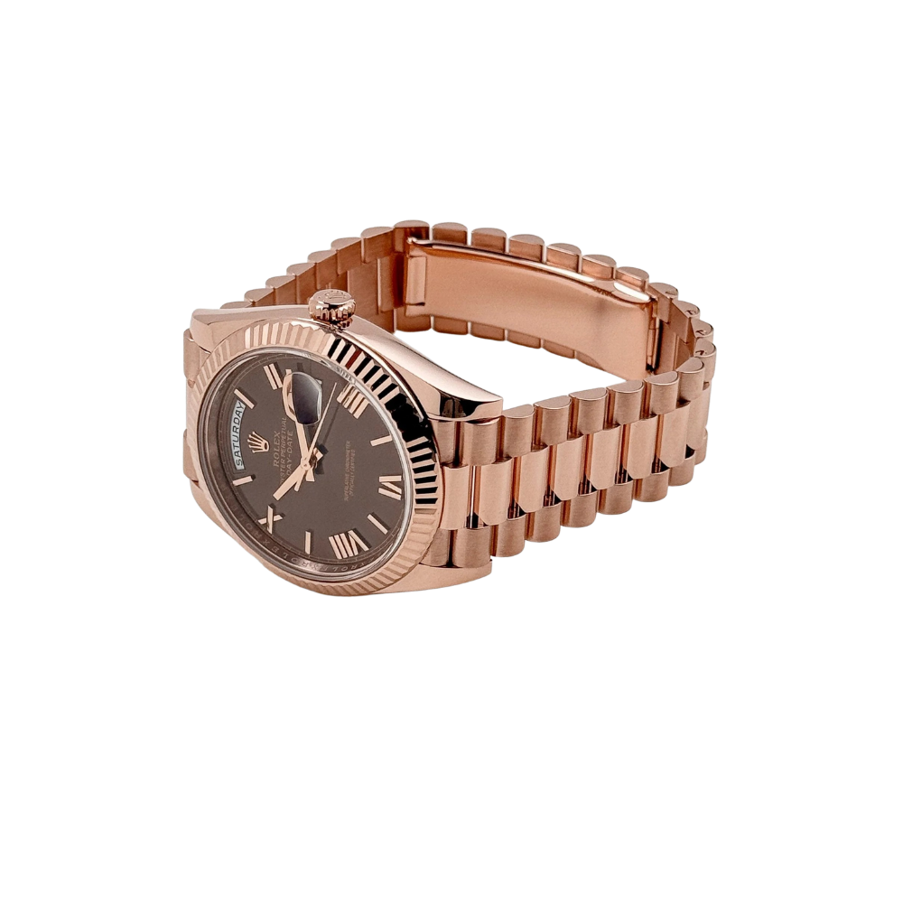 Rolex Day-Date 40mm 228235 Rose Gold Chocolate Roman Dial (2025) - Image 5